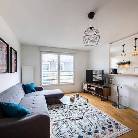 Daire Chic&cosy 1-bedroom Apart,2 Min Metro,10 Min Paris Villejuif